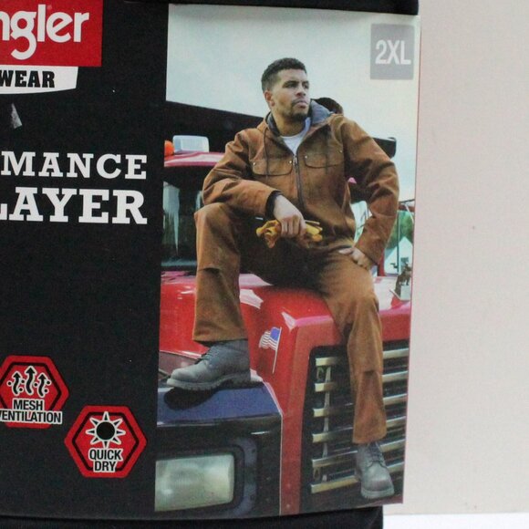 Wrangler Workwear Men's 2XL Black Performance Base Layer Pant - Picture 3 of 9